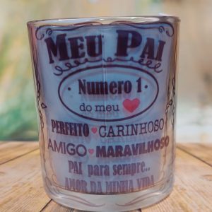 Caneca de Vidro "Meu Pai Numero 1"