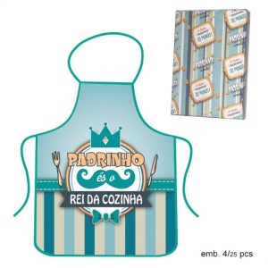 Avental "padrinho és o rei da cozinha"