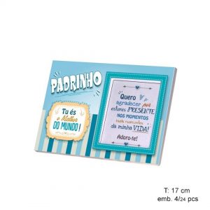 Quadro "padrinho tu és o melhor do mundo"