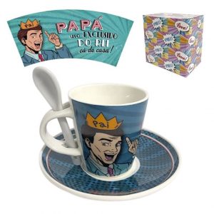 Conjunto café Pai Rei Cá de Casa