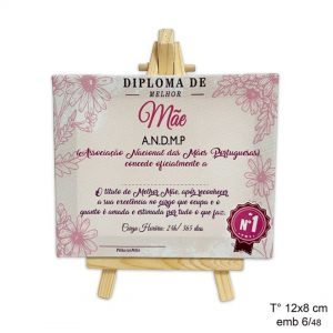 Quadro "Diploma melhor Mãe do Mundo"