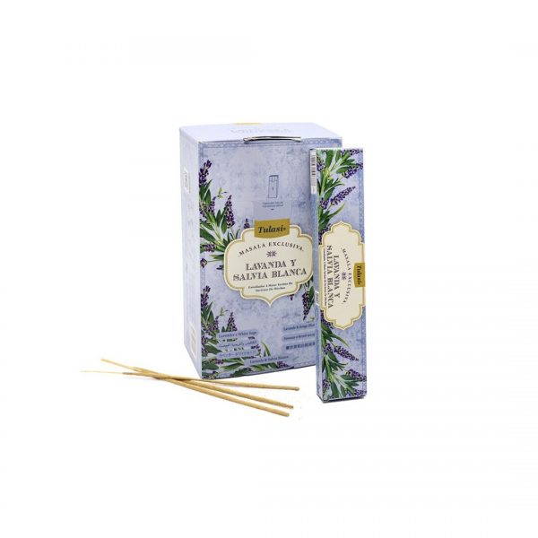 Incenso de lavanda e salvia branca