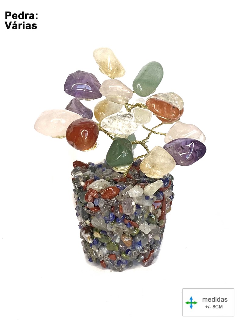 Árvore da sorte de ametista, quartzo rosa chakra feng shui