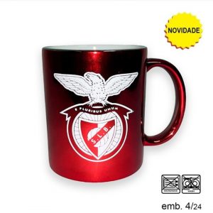 Caneca metalica do Benfica