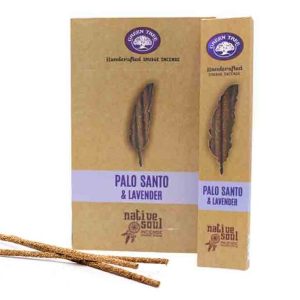 Incenso de pau santo e lavanda