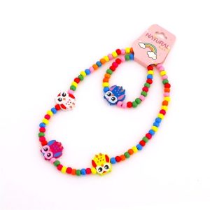 Kit colar + pulseira de mochos