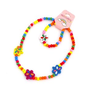Kit colar + pulseira de libelinha