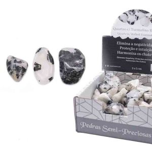 Pedra Quartzo com Turmalina