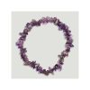 Pulseira de elastico. Mineral de Ametista. Energia