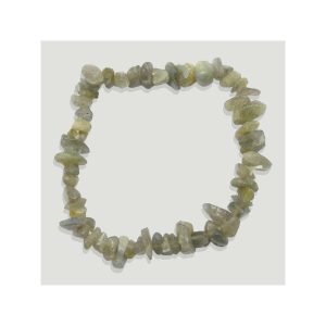 Pulseira de elastico. Mineral de Labradorita. Autoestima