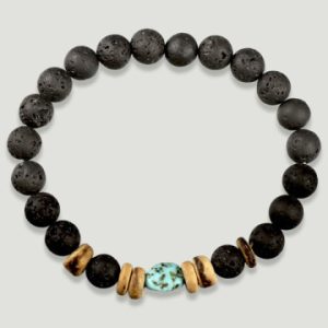 Pulseira de pedra lava