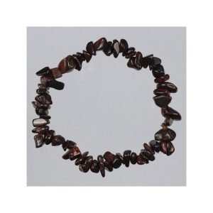 Pulseira de elastico. Mineral de Olho de Boi. Vondade