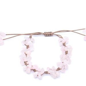 Pulseira Semipreciosa Quartzo Rosa