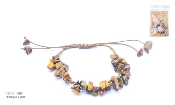 Pulseira Pedra Semipreciosa Olho de Tigre